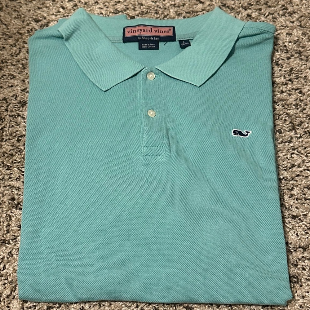 Boys Vineyard Vines - Teal Polo Shirt. GREAT CONDITION!